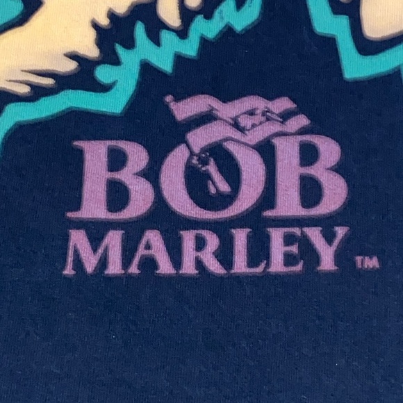 Rare 1995 Bob Marley x Liquid Blue.No tag.L.                    21 1/2 x 28 1/2 - Picture 13 of 15